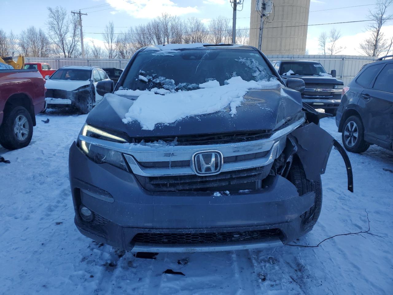 2022 Honda Pilot VIN 5FNYF6H56NB098769 Copart auction photo, front end damage thumbnail 5