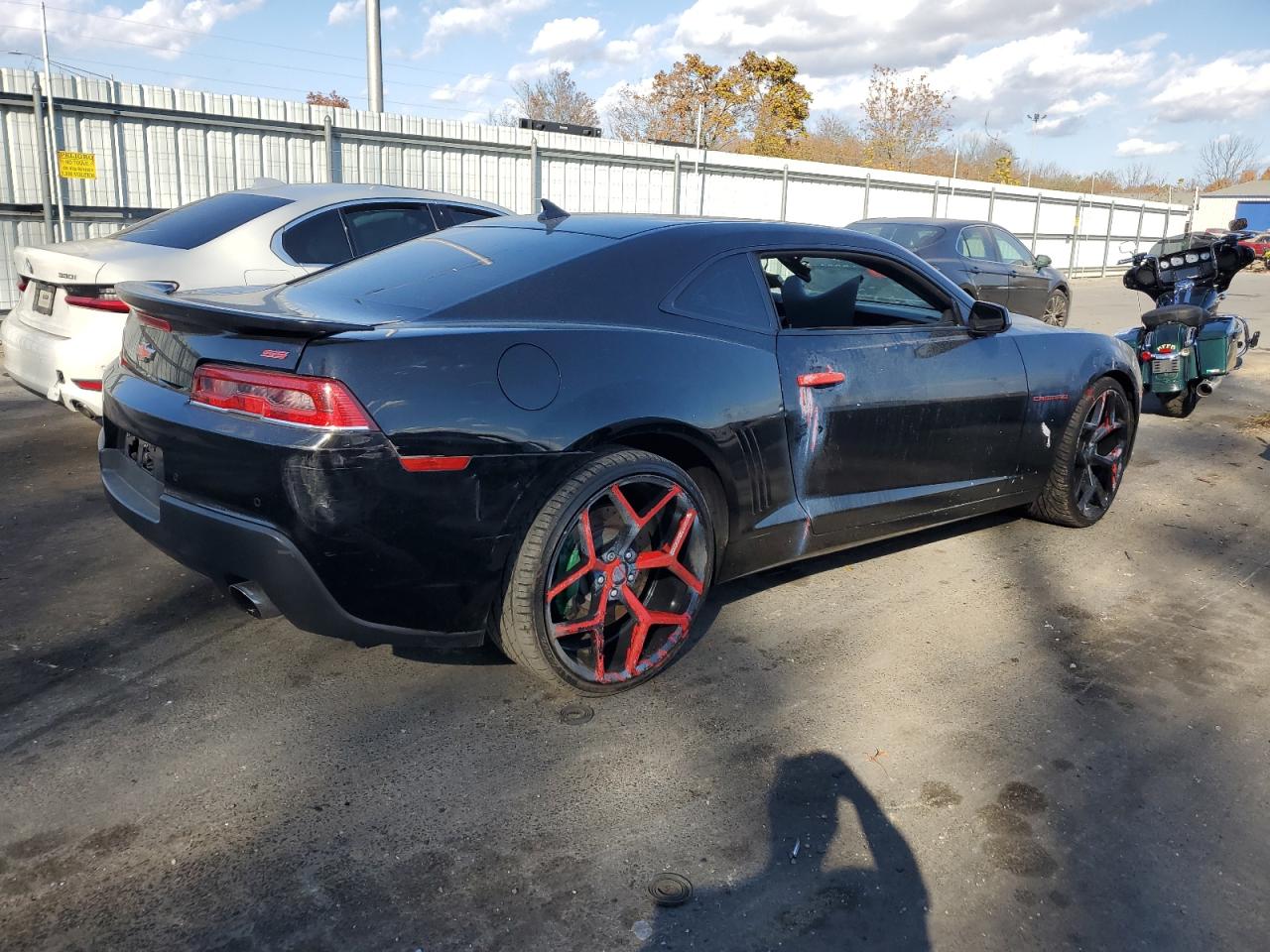 2014 Chevrolet Camaro VIN 2G1FK1EJ0E9173003 Copart auction photo, vandalism damage thumbnail 3