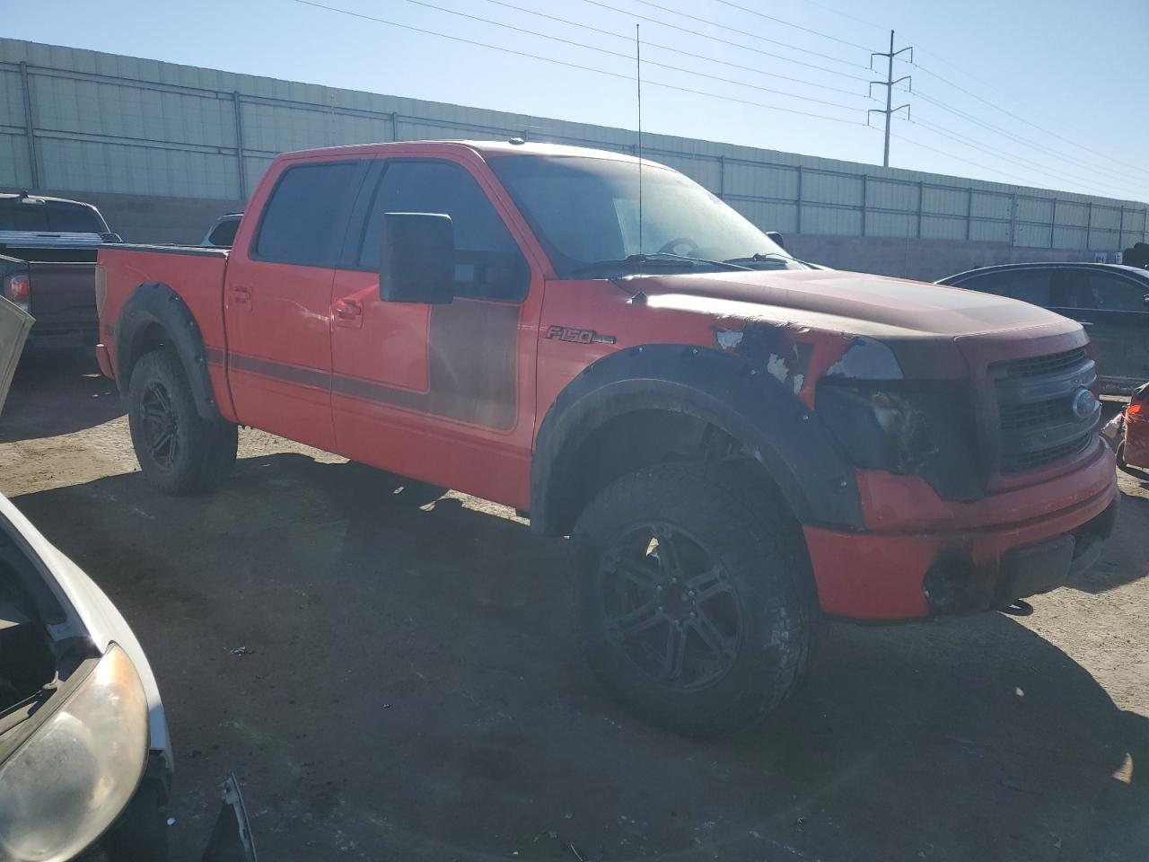2013 Ford F-150 VIN 1FTFW1EF4DFA55291 Copart auction photo, burn damage thumbnail 4