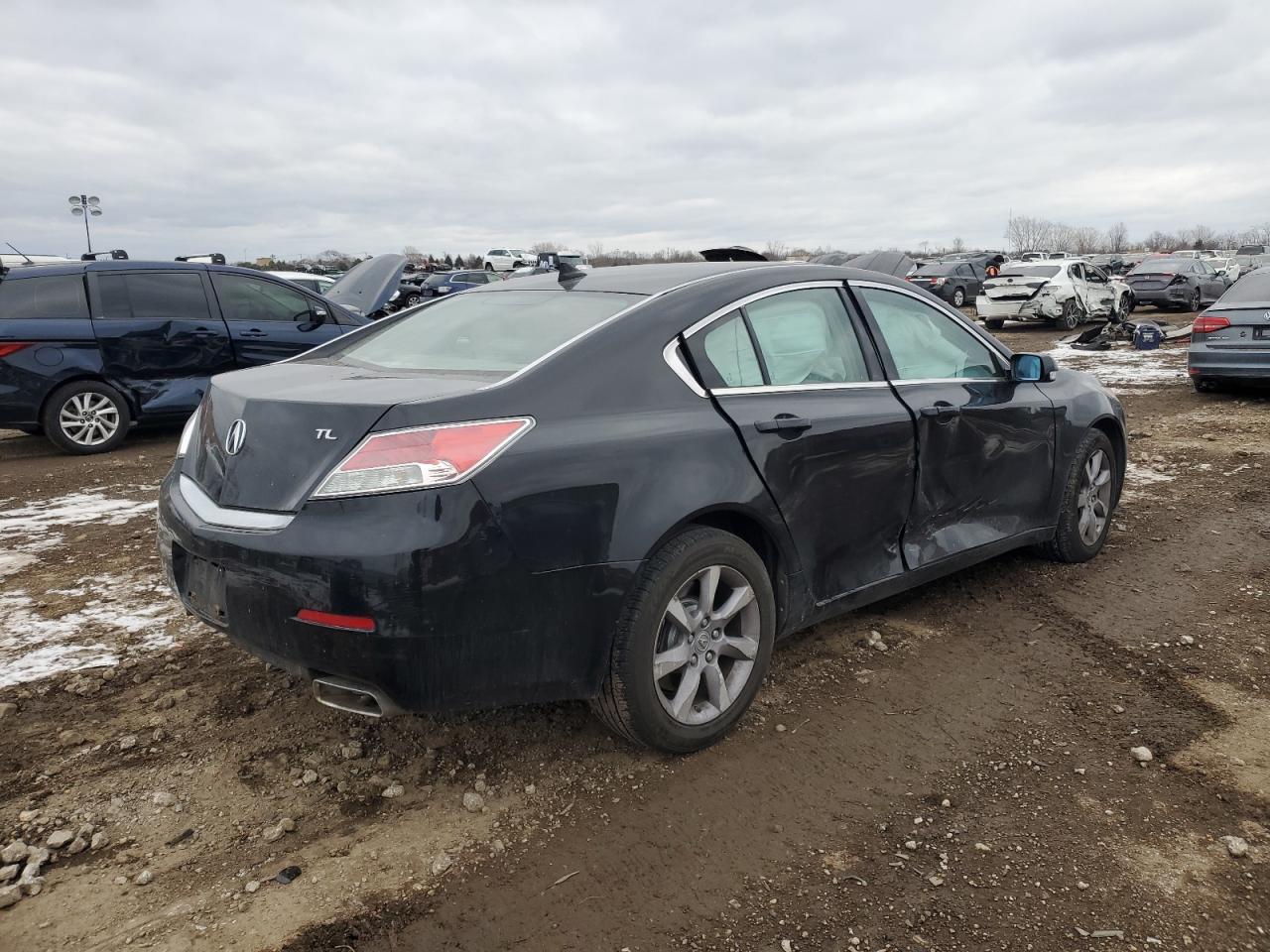 2013 Acura TL VIN 19UUA8F29DA003356 Copart auction photo, side damage thumbnail 3