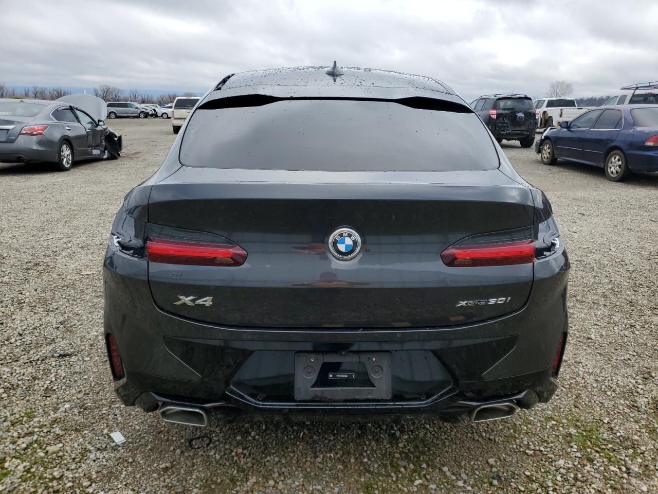 2024 BMW X4 VIN 5UX33DT05R9U03535 Copart auction photo, front end / side damage thumbnail 6