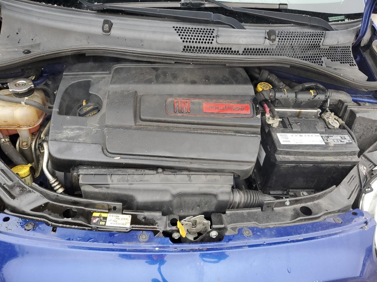 2013 Fiat 500 VIN 3C3CFFBR1DT672396 Copart auction photo, all over damage thumbnail 12