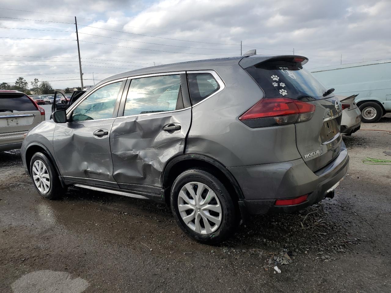 2020 Nissan Rogue VIN 5N1AT2MV8LC721243 Copart auction photo, side / rear end damage thumbnail 2