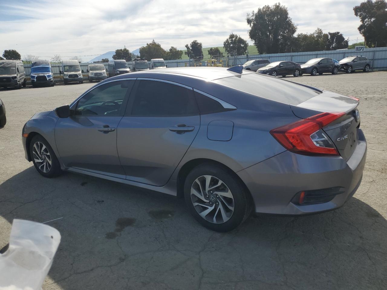 2017 Honda Civic VIN 19XFC2F78HE202881 Copart auction photo, side damage thumbnail 2