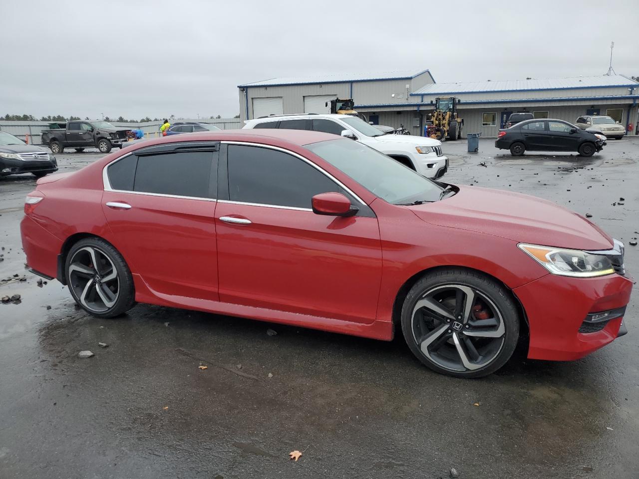 2016 Honda Accord VIN 1HGCR2F55GA122649 Copart auction photo, side / rear end damage thumbnail 4