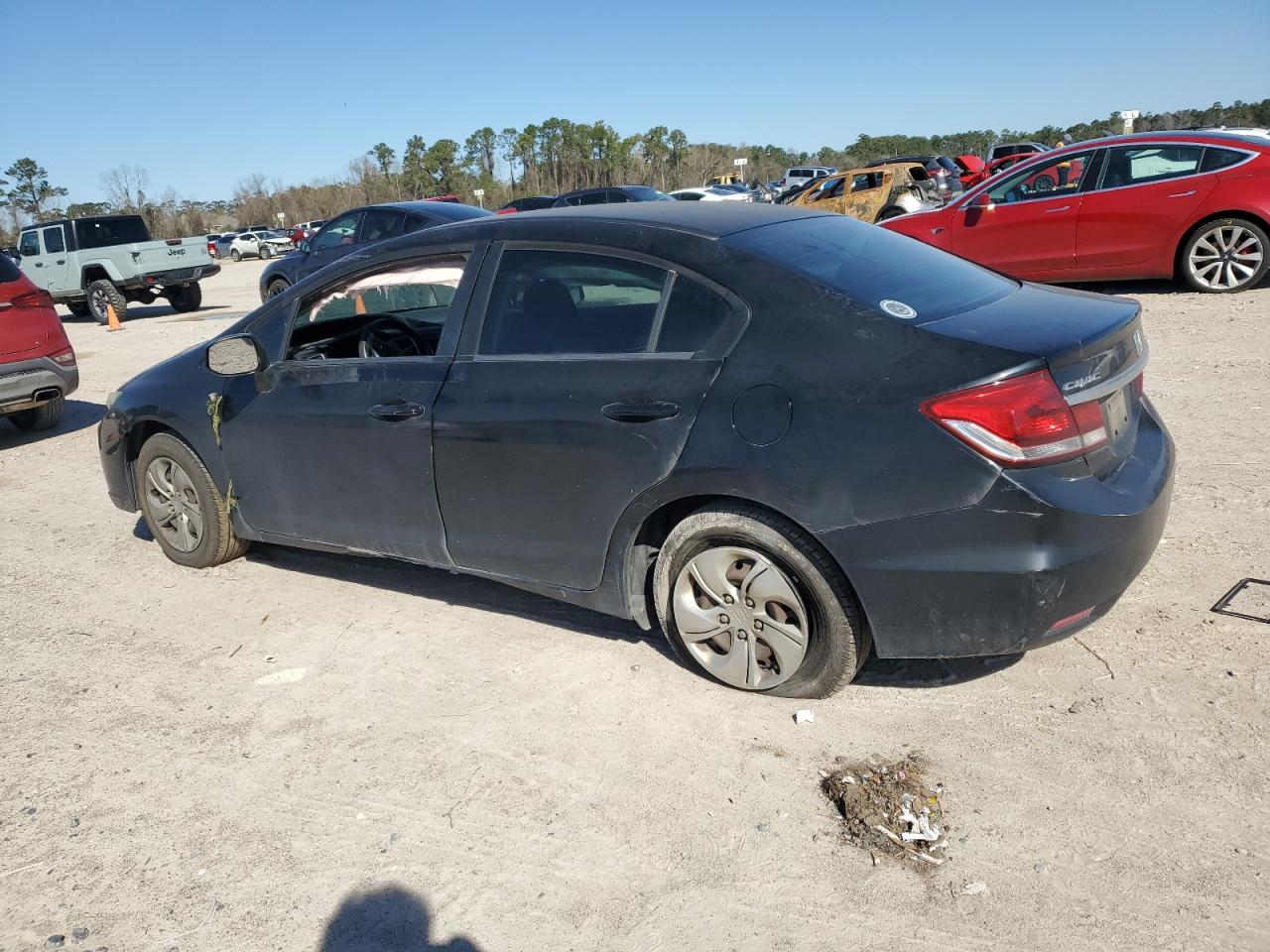 2013 Honda Civic VIN 2HGFB2F51DH565282 Copart auction photo, side / minor dent/scratches damage thumbnail 2