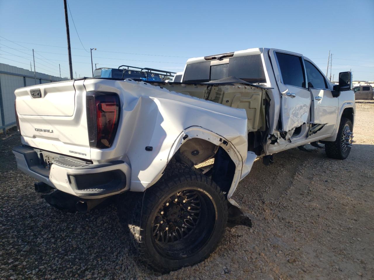 2021 GMC Sierra VIN 1GT49WEY3MF162264 Copart auction photo, all over damage thumbnail 3