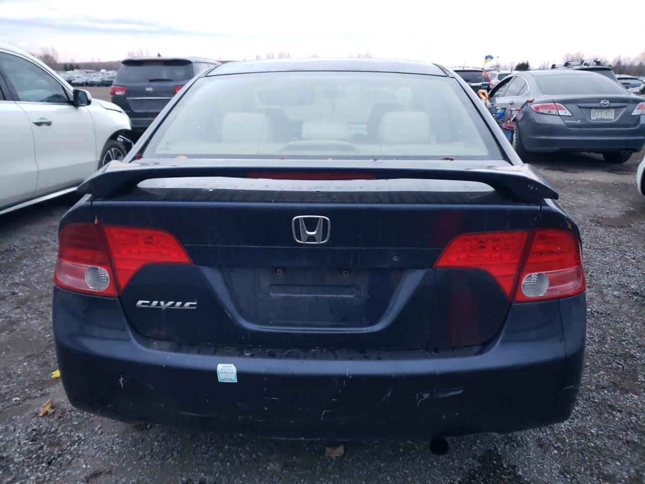 2006 Honda Civic VIN 2HGFA16896H016679 Copart auction photo, rear end / front end damage thumbnail 6
