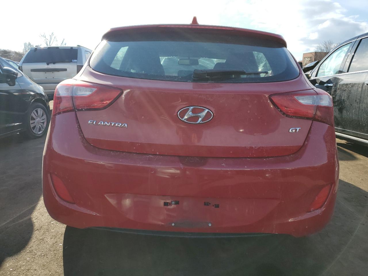 2013 Hyundai Elantra VIN KMHD35LE8DU090098 Copart auction photo, front end / side damage thumbnail 6