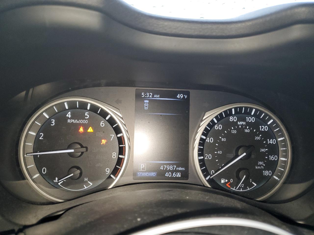 2019 Infiniti Q50 VIN JN1EV7AP8KM513538 Copart auction photo, front end / side damage thumbnail 9