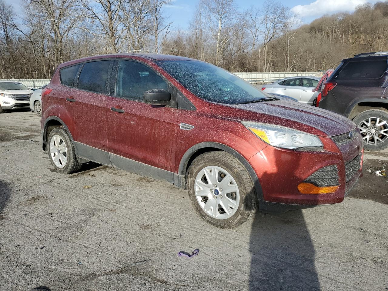 2015 Ford Escape VIN 1FMCU0F79FUC22376 Copart auction photo, side / front end damage thumbnail 4