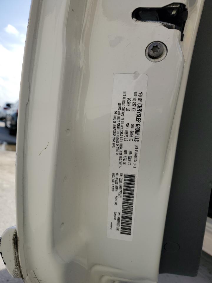 2013 Fiat 500 VIN 3C3CFFER5DT739271 Copart auction photo, front end damage thumbnail 12