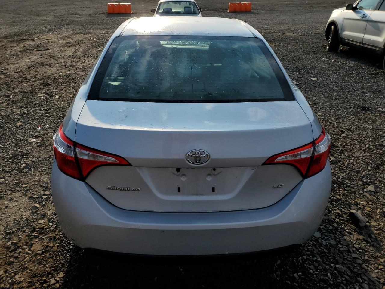 2015 Toyota Corolla VIN 2T1BURHE2FC238027 Copart auction photo, front end / side damage thumbnail 6