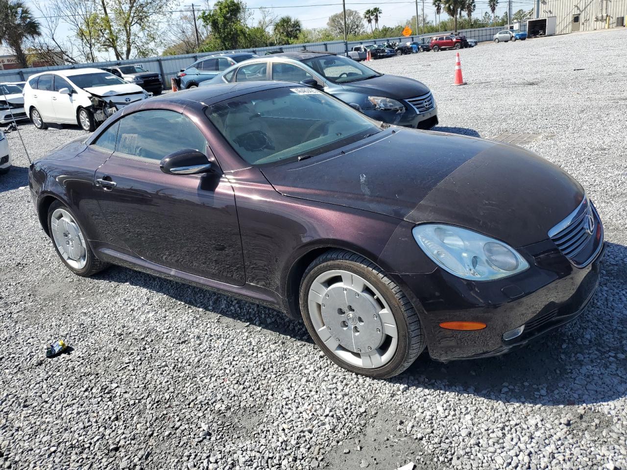 2002 Lexus SC VIN JTHFN48Y220015730 Copart auction photo, water/flood / minor dent/scratches damage thumbnail 4