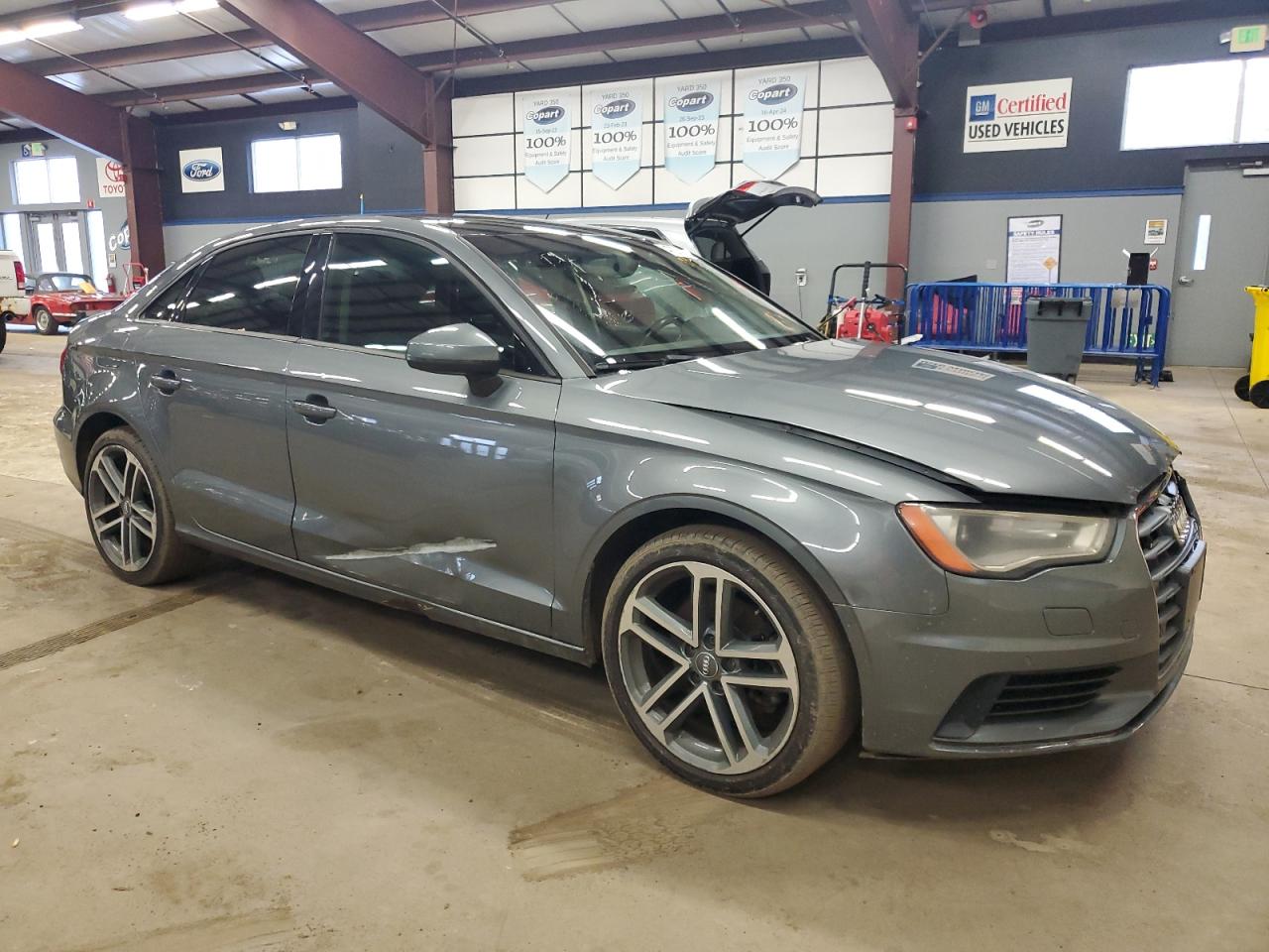 2015 Audi A3 VIN WAUBFGFF6F1112703 Copart auction photo, side / minor dent/scratches damage thumbnail 4