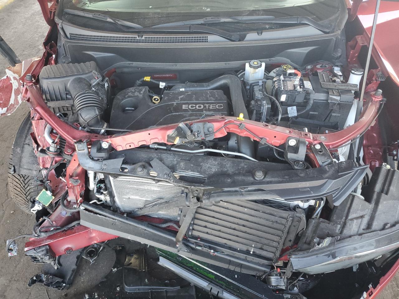 2019 Chevrolet Equinox VIN 3GNAXJEV7KS598441 Copart auction photo, front end / side damage thumbnail 12