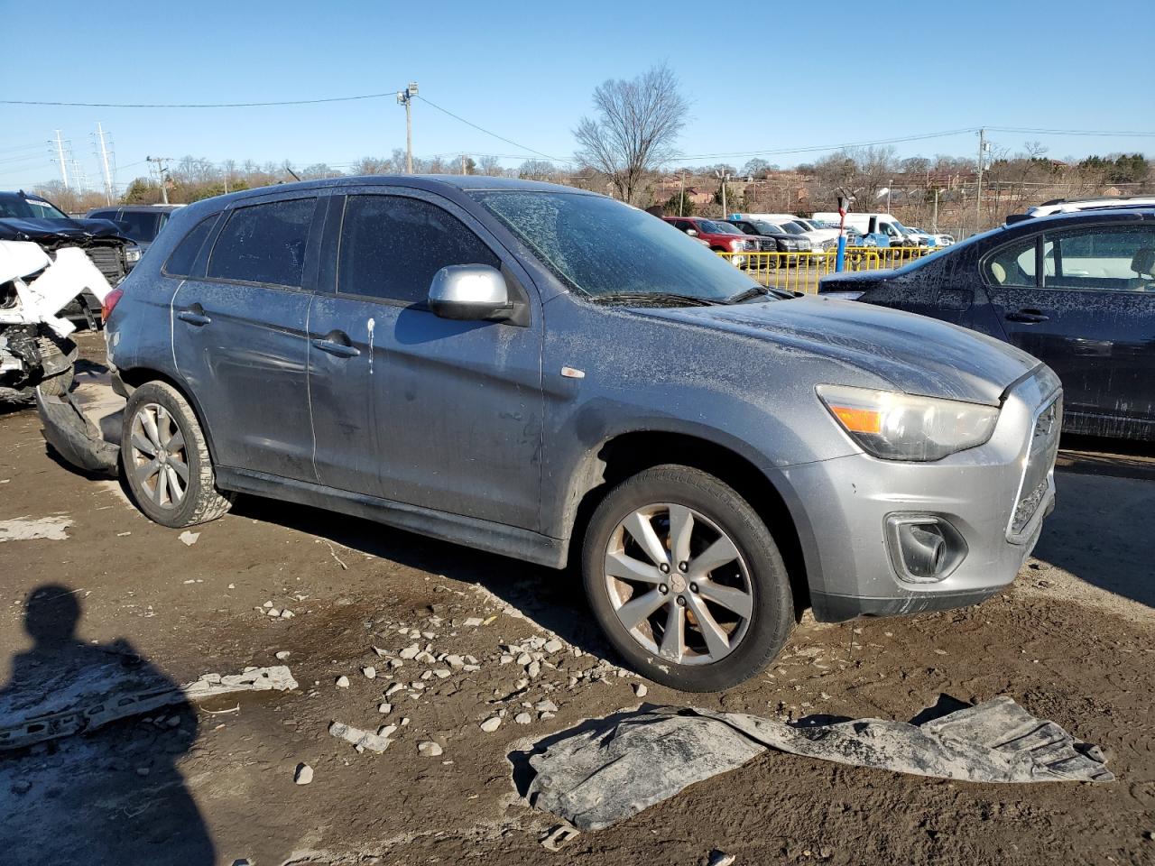 2015 Mitsubishi Outlander VIN 4A4AP3AW9FE056446 Copart auction photo, rear end damage thumbnail 4
