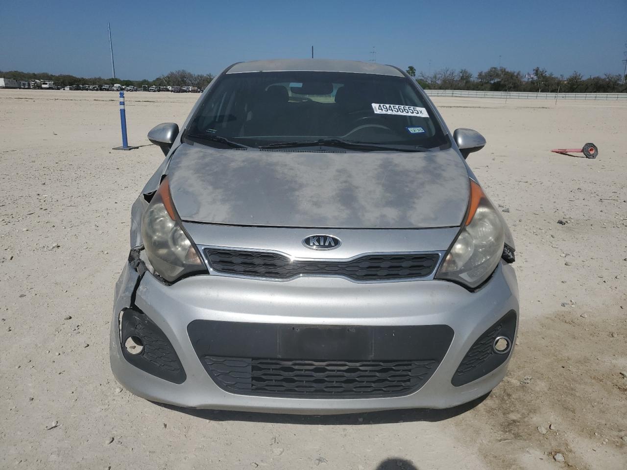 2014 KIA Rio VIN KNADN5A31E6320230 Copart auction photo, front end damage thumbnail 5