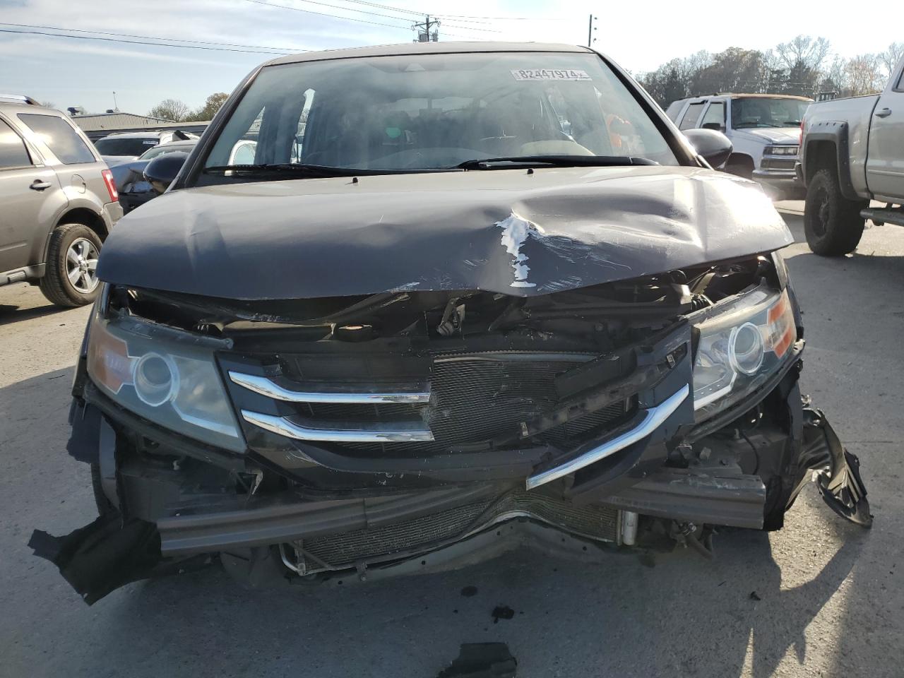 2016 Honda Odyssey VIN 5FNRL5H62GB110337 Copart auction photo, front end damage thumbnail 5