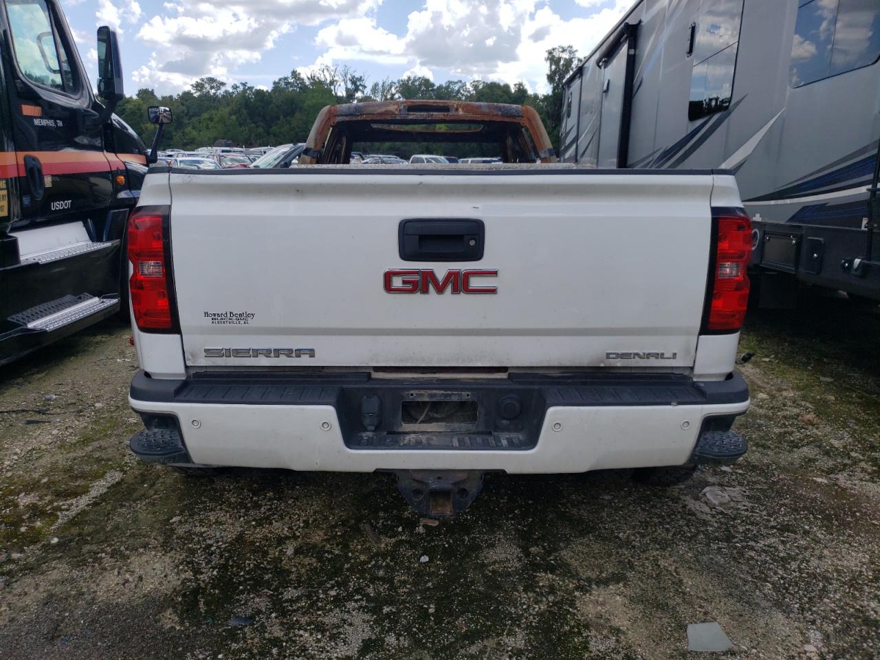 2016 GMC Sierra VIN 1GT42YE82GF194224 Copart auction photo, burn damage thumbnail 6