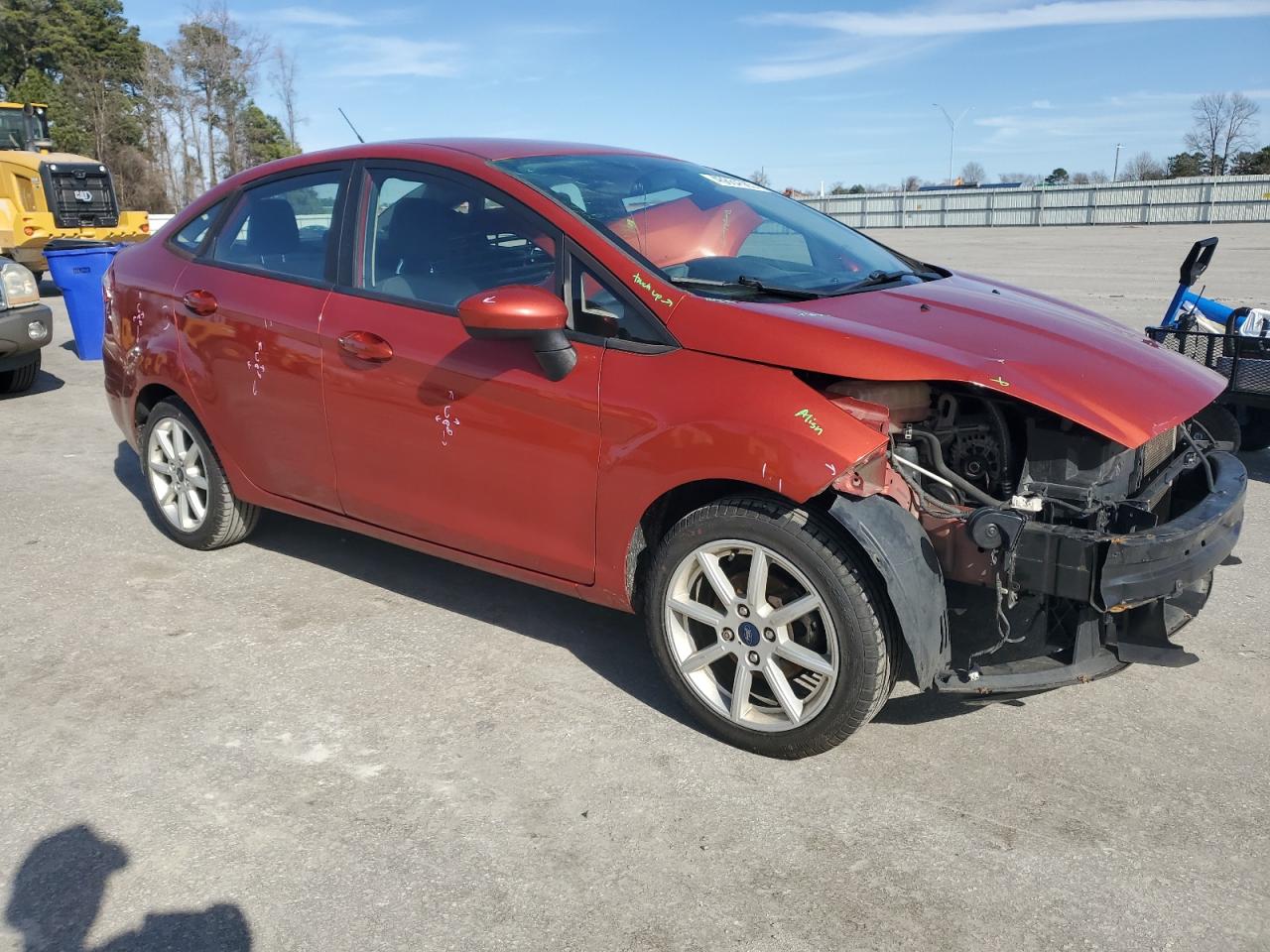 2019 Ford Fiesta VIN 3FADP4BJ4KM141802 Copart auction photo, front end damage thumbnail 4