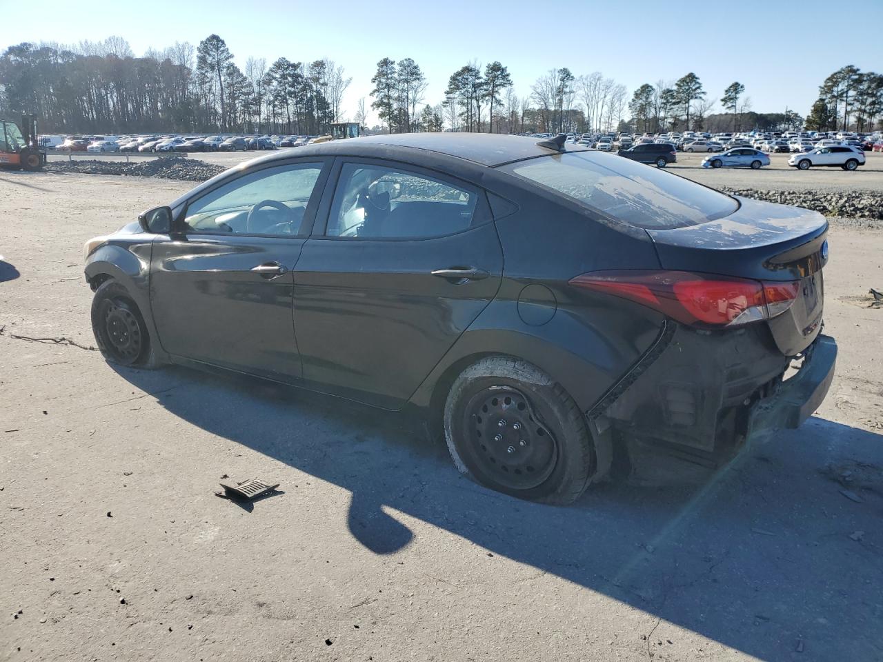 2016 Hyundai Elantra VIN KMHDH4AE7GU635338 Copart auction photo, all over / vandalism damage thumbnail 2