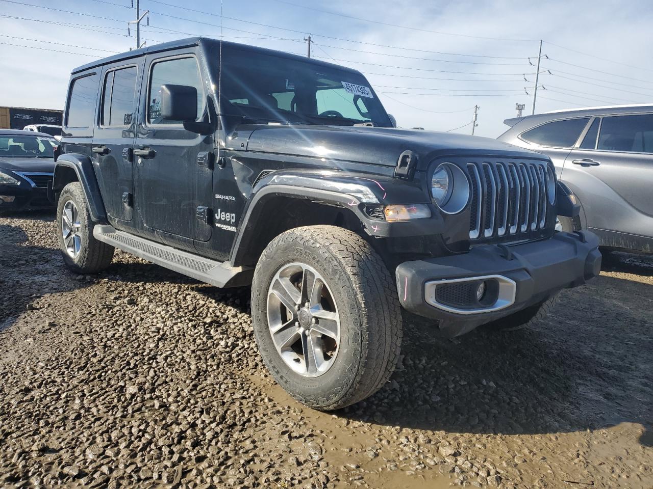 2021 Jeep Wrangler VIN 1C4HJXEN7MW501998 Copart auction photo, rear end damage thumbnail 4