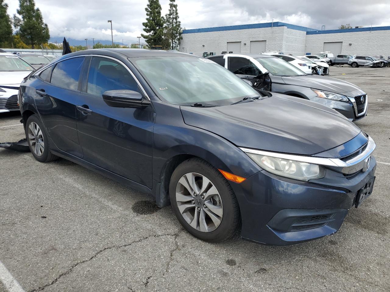 2016 Honda Civic VIN 19XFC2F54GE225524 Copart auction photo, front end / rear end damage thumbnail 4