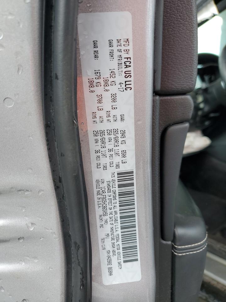 2017 Jeep Grand Cherokee VIN 1C4RJFBG5HC865056 Copart auction photo, front end / side damage thumbnail 14