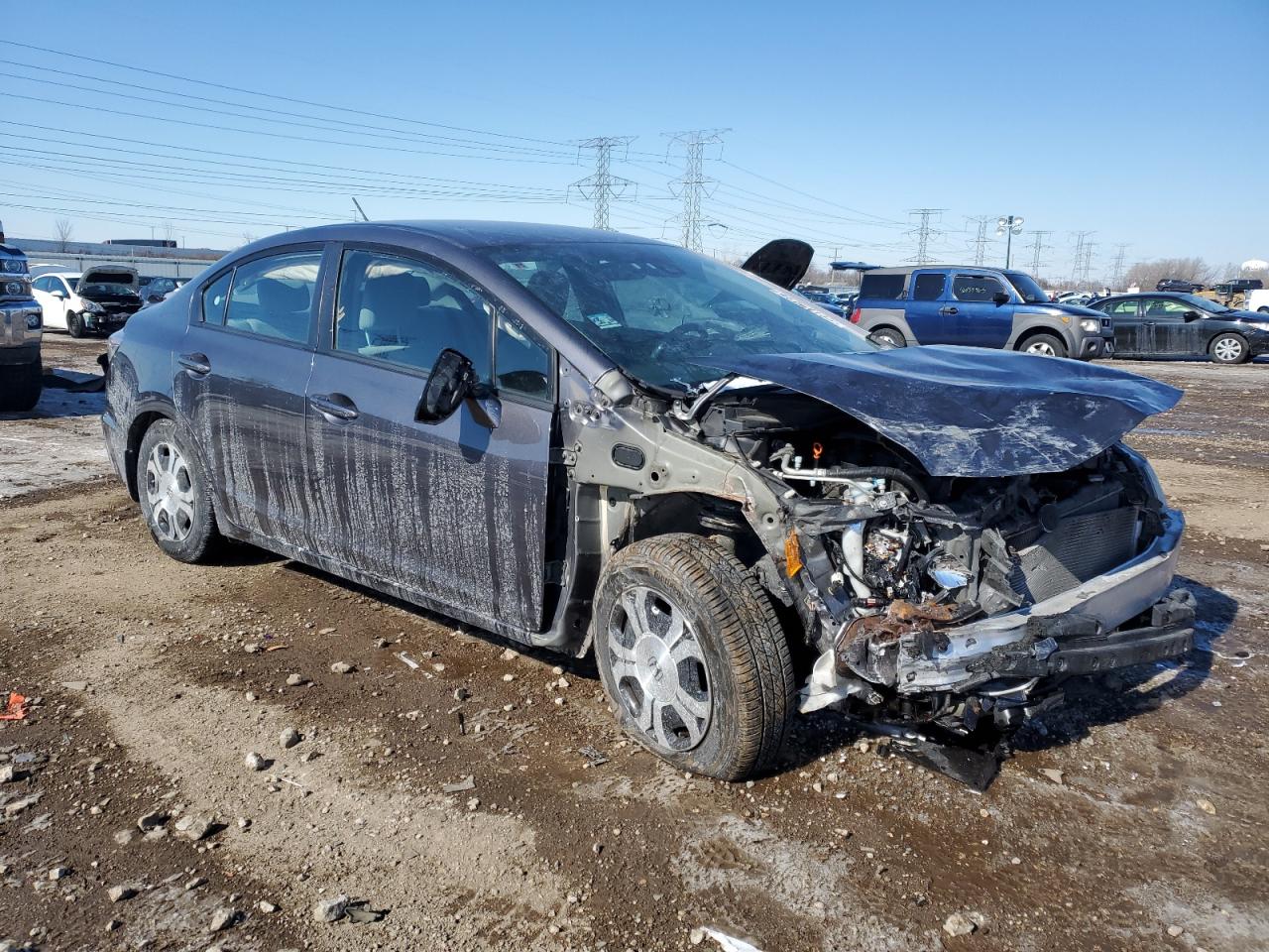 2015 Honda Civic VIN 19XFB4F2XFE000897 Copart auction photo, front end / mechanical damage thumbnail 4