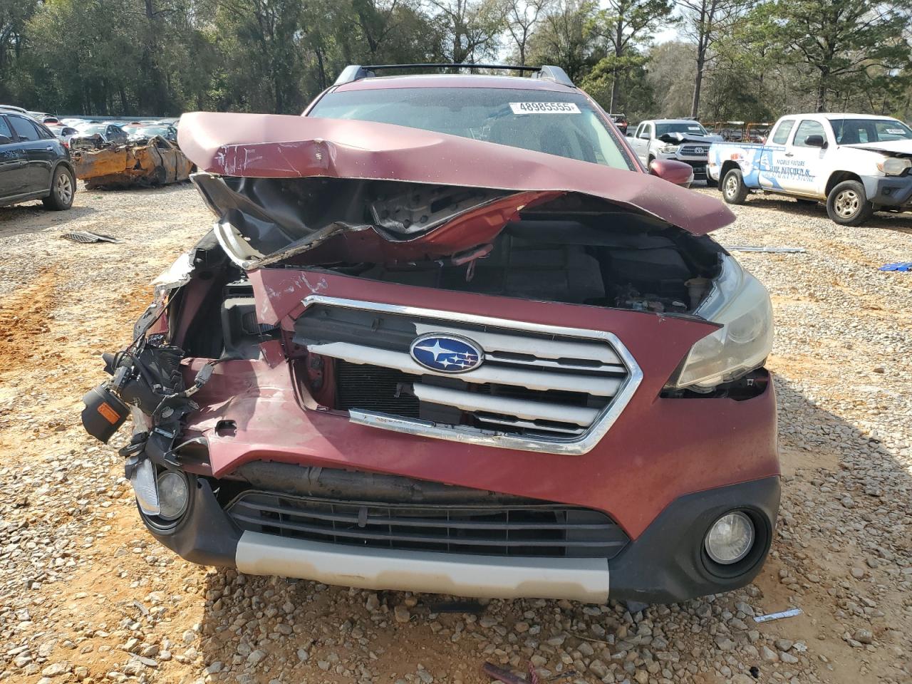 2017 Subaru Outback VIN 4S4BSEKC3H3225929 Copart auction photo, front end damage thumbnail 5