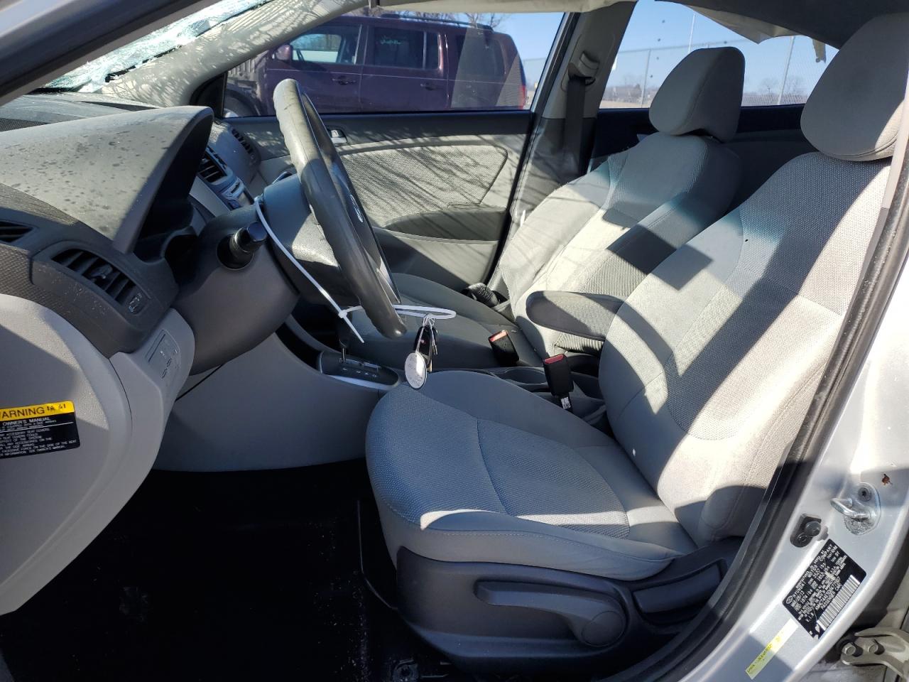 2013 Hyundai Accent VIN KMHCT4AE5DU477507 Copart auction photo, front end / side damage thumbnail 7