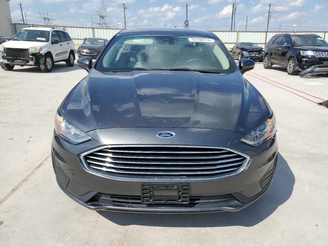 2019 Ford Fusion VIN 3FA6P0G77KR143030 Copart auction photo, rear end / side damage thumbnail 5