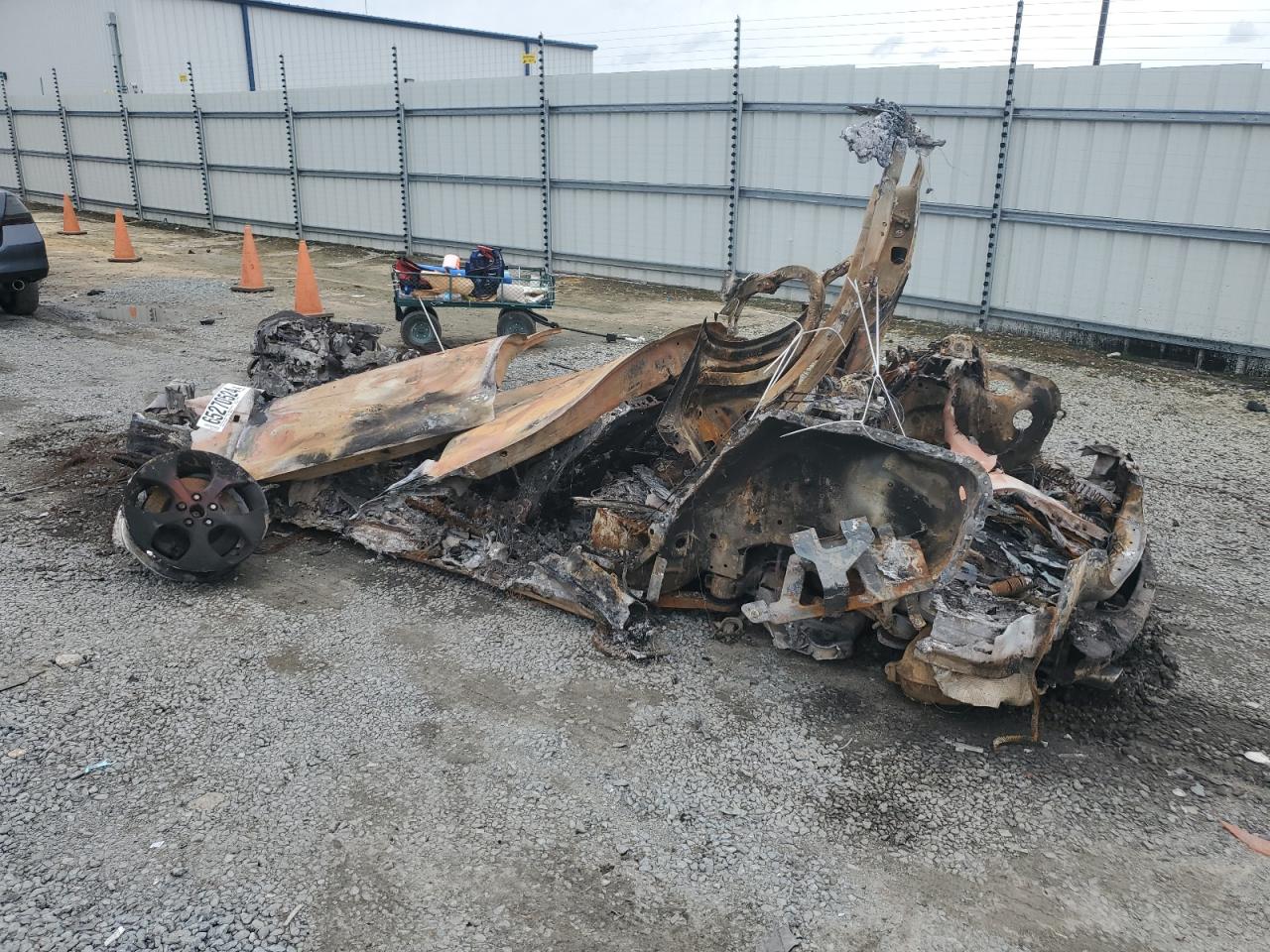 2017 Jaguar XE VIN SAJAR4BG8HA966535 Copart auction photo, burn damage thumbnail 2
