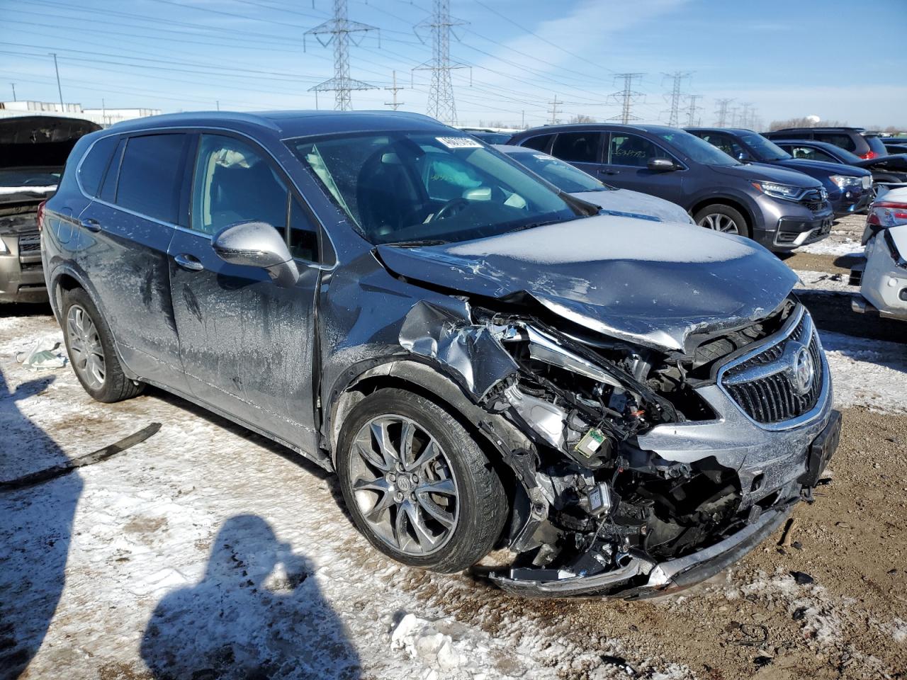 2020 Buick Envision VIN LRBFX2SA7LD177535 Copart auction photo, front end / mechanical damage thumbnail 4