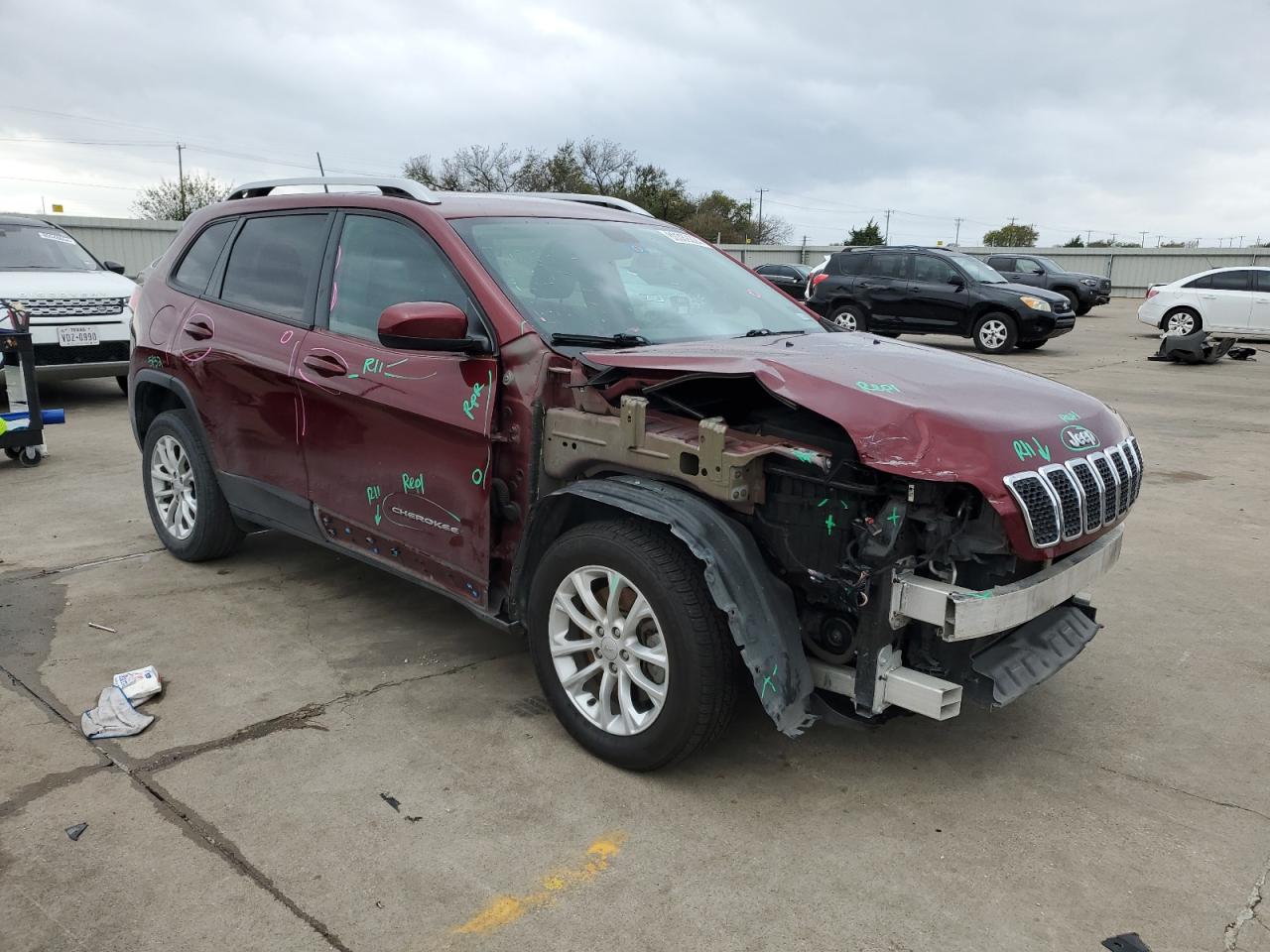 2020 Jeep Grand Cherokee VIN 1C4PJLCB0LD586366 Copart auction photo, front end damage thumbnail 4