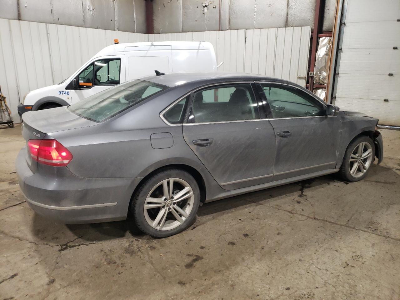 2014 Volkswagen Passat VIN 1VWCN7A30EC074540 Copart auction photo, all over damage thumbnail 3