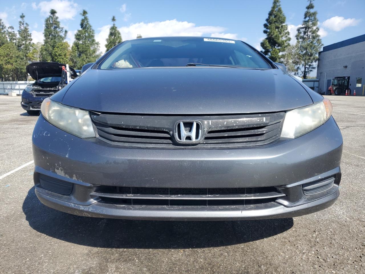 2012 Honda Civic VIN 19XFB2F87CE325687 Copart auction photo, side damage thumbnail 5