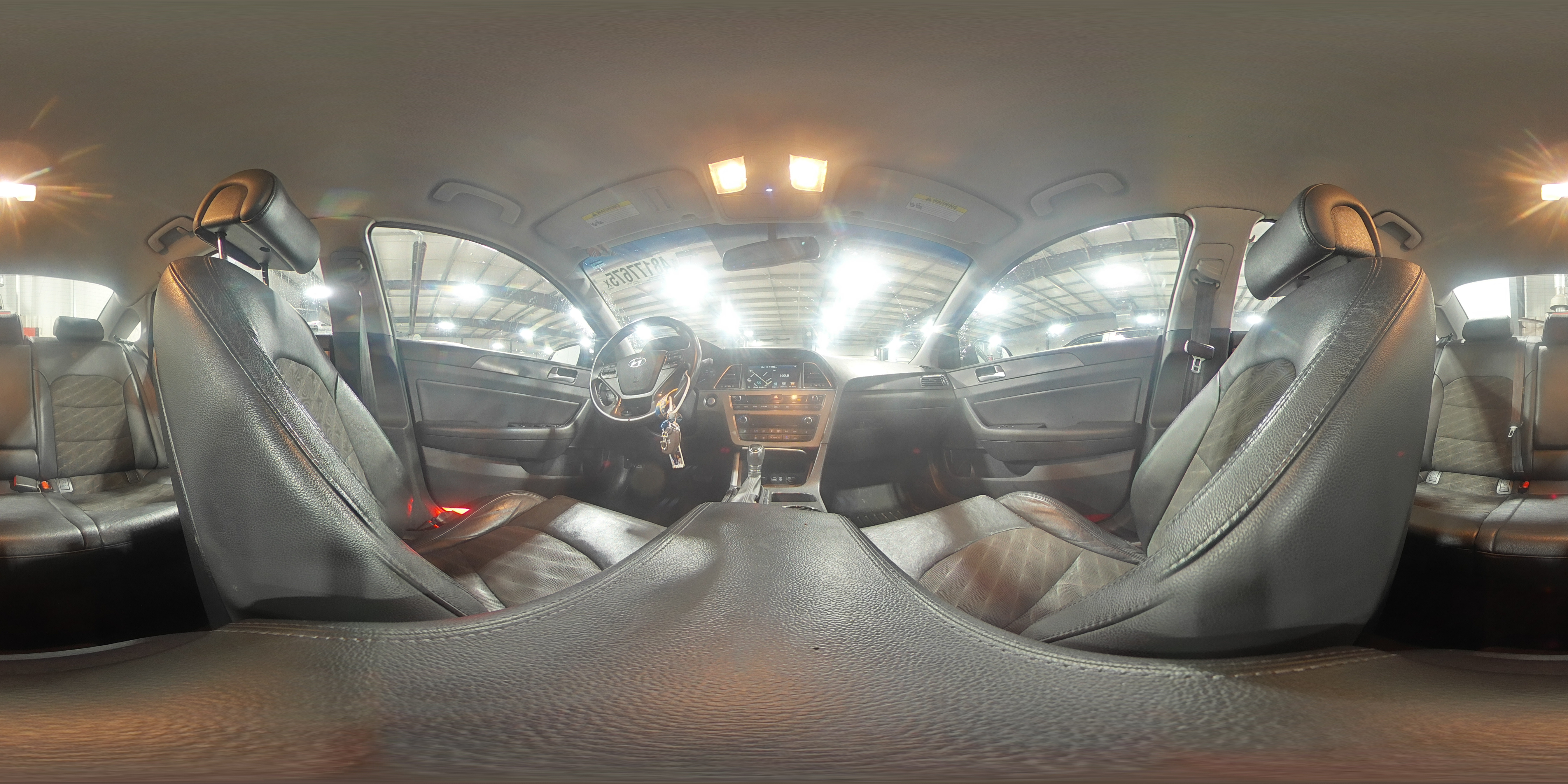 2015 Hyundai Sonata VIN 5NPE34AF1FH044849 Copart auction photo, rear end / side damage thumbnail 14