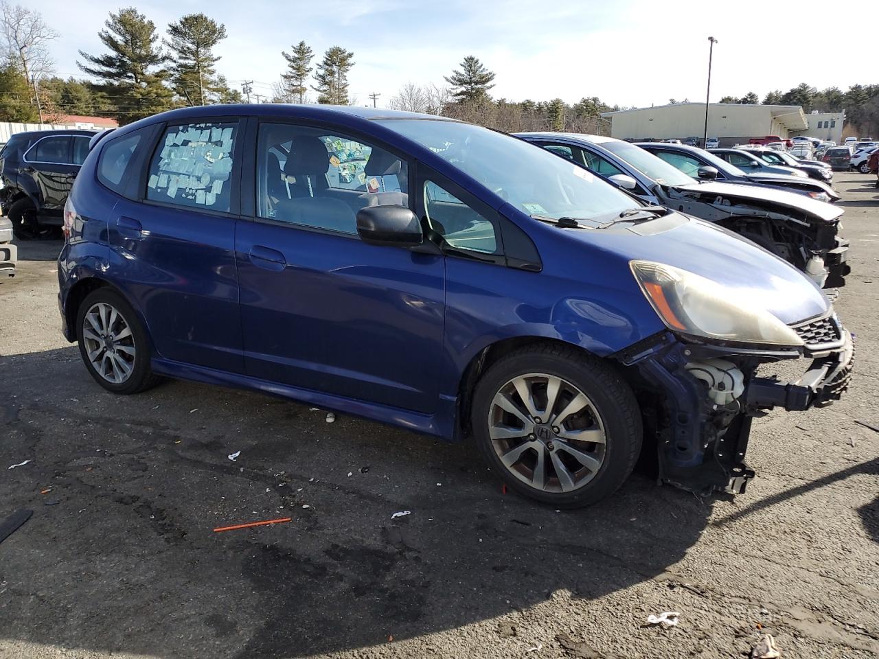 2013 Honda Fit VIN JHMGE8H53DC007042 Copart auction photo, front end damage thumbnail 4