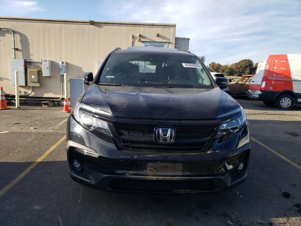 2022 Honda Pilot VIN 5FNYF5H25NB021925 Copart auction photo, rear end / front end damage thumbnail 5