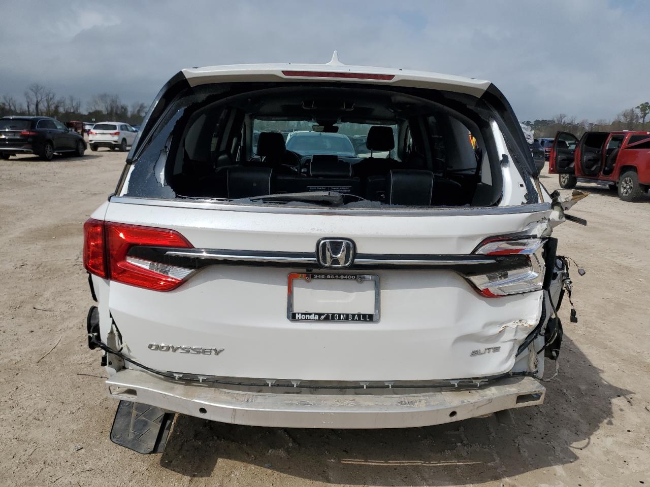 2024 Honda Odyssey VIN 5FNRL6H98RB021987 Copart auction photo, rear end / side damage thumbnail 6