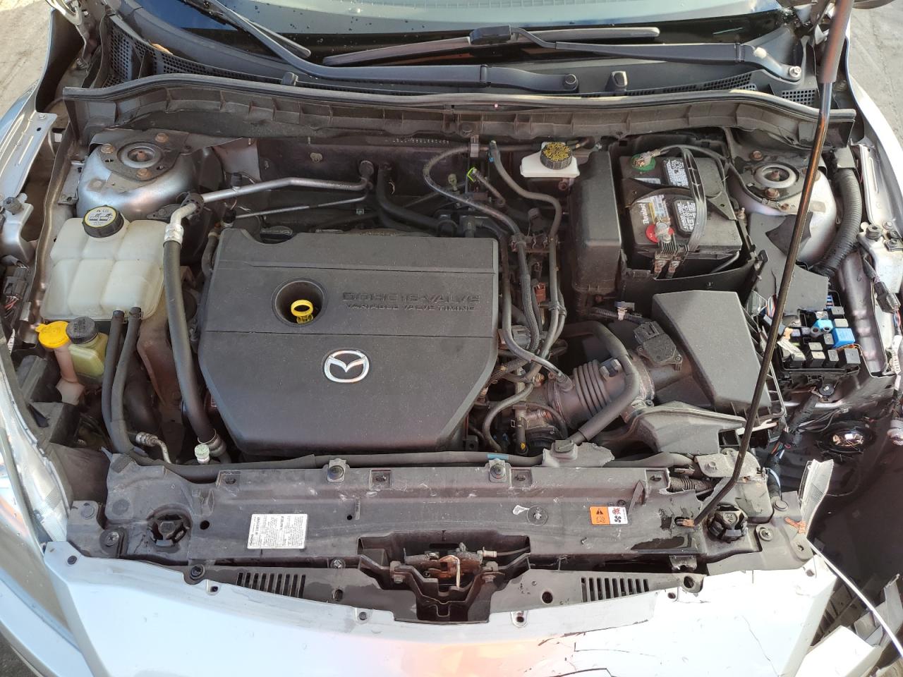 2011 Mazda 3 VIN JM1BL1K53B1360455 Copart auction photo, side / front end damage thumbnail 12