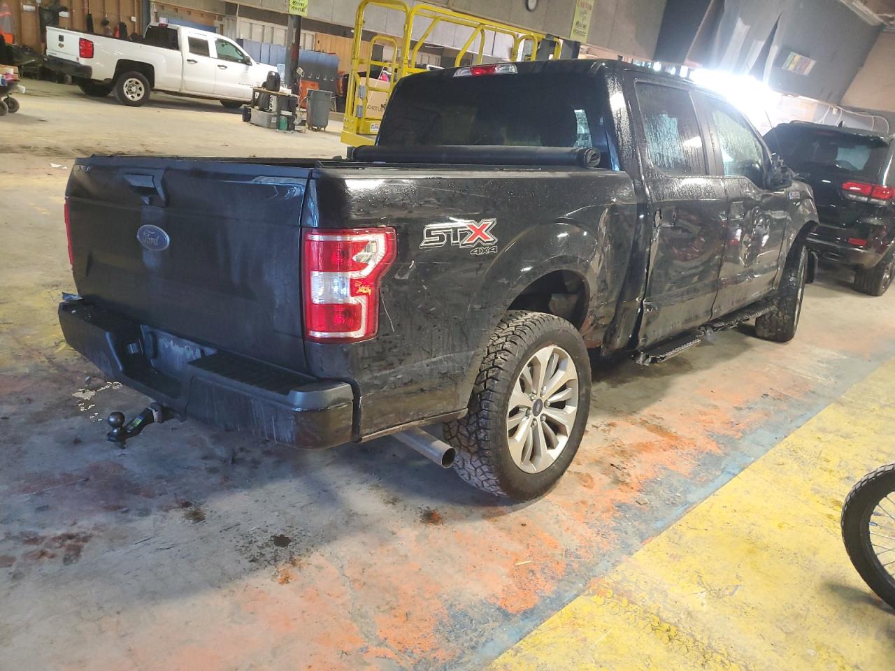 2018 Ford F-150 VIN 1FTEW1E56JFC27884 Copart auction photo, front end / undercarriage damage thumbnail 3