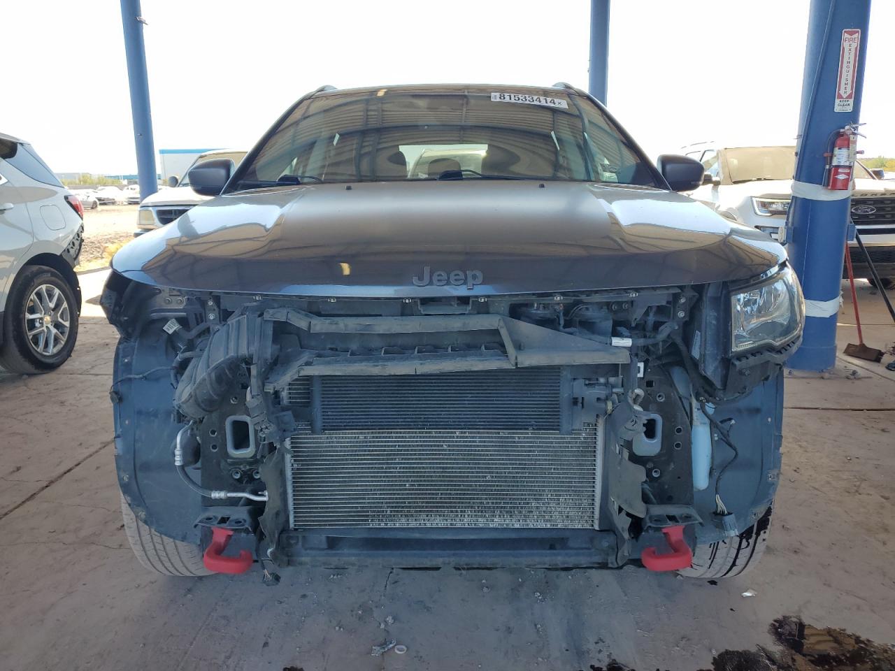 2021 Jeep Compass VIN 3C4NJDDB6MT571782 Copart auction photo, rear end / front end damage thumbnail 5