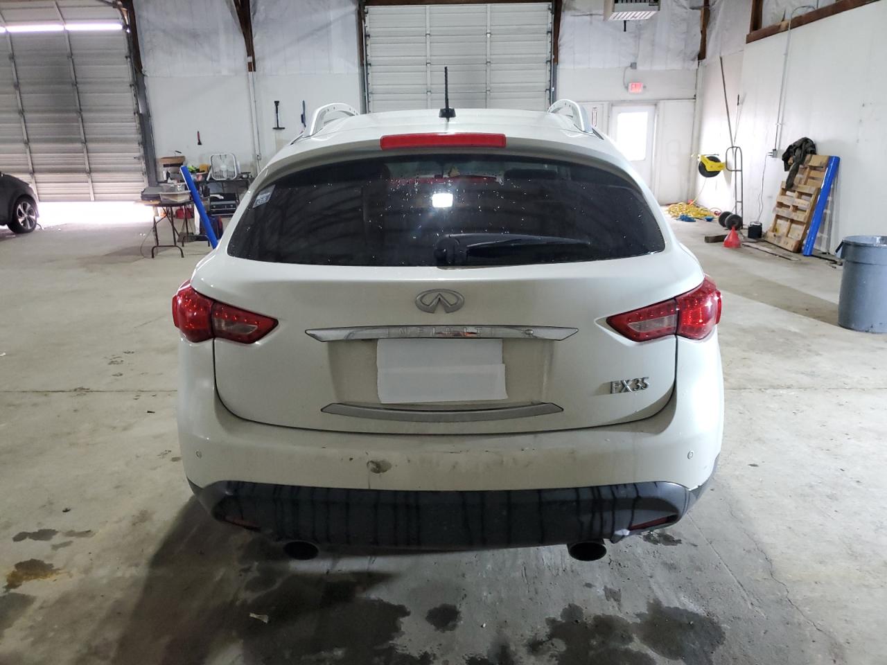 2011 Infiniti FX VIN JN8AS1MW5BM141343 Copart auction photo, undercarriage / front end damage thumbnail 6