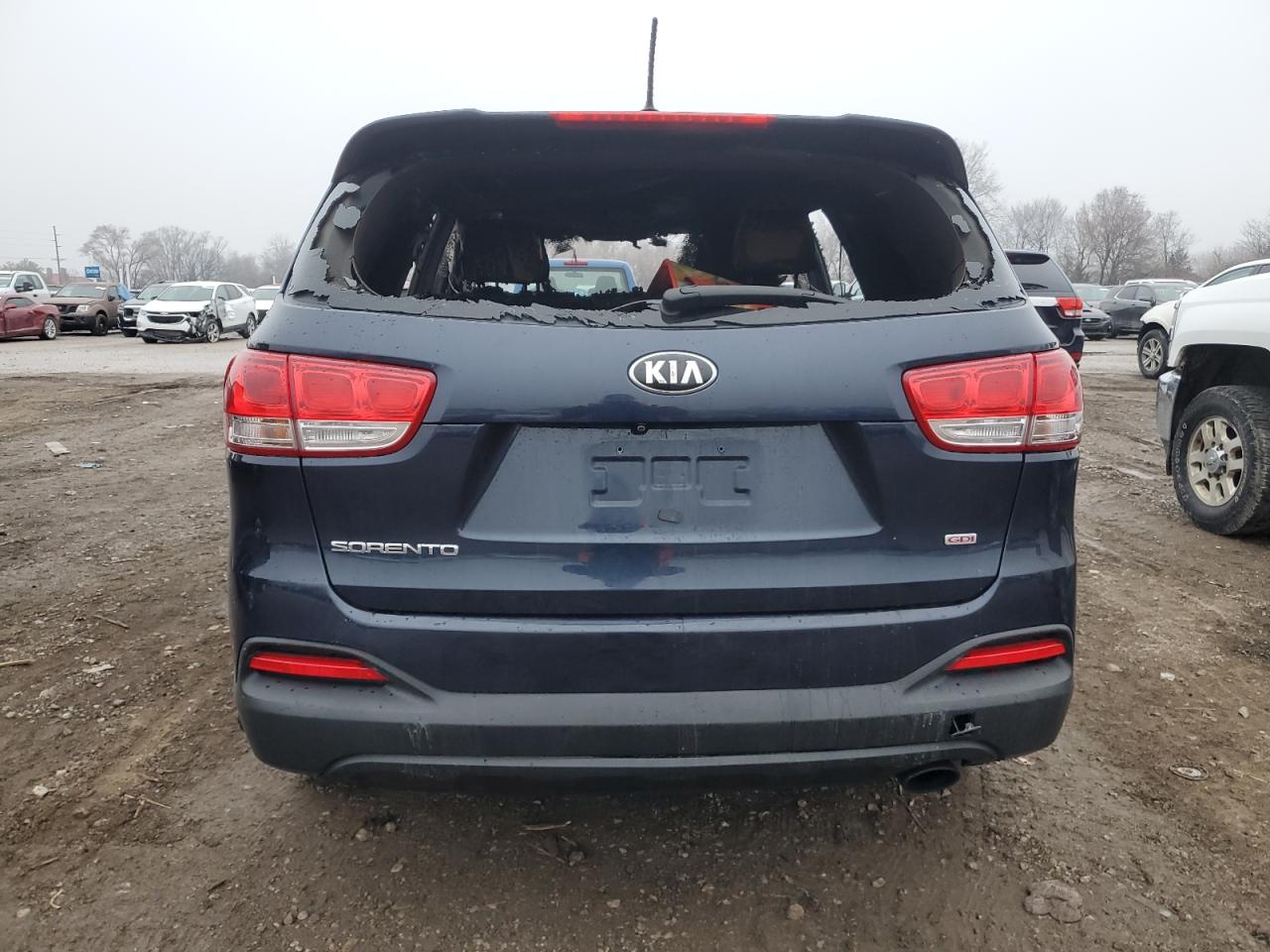 2016 KIA Sorento VIN 5XYPGDA30GG092032 Copart auction photo, burn damage thumbnail 6