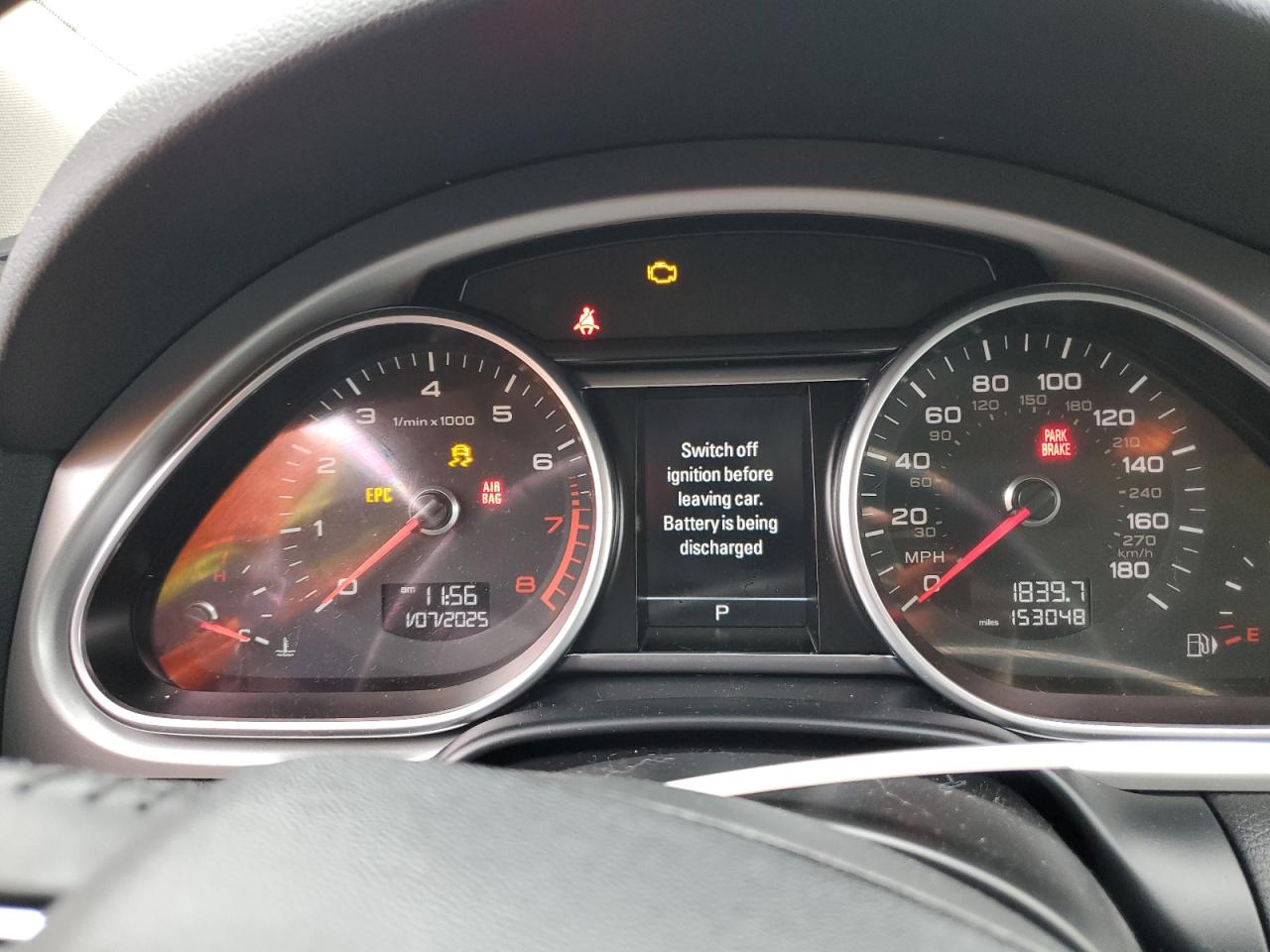 2015 Audi Q7 VIN WA1LGAFE0FD004773 Copart auction photo, front end damage thumbnail 9