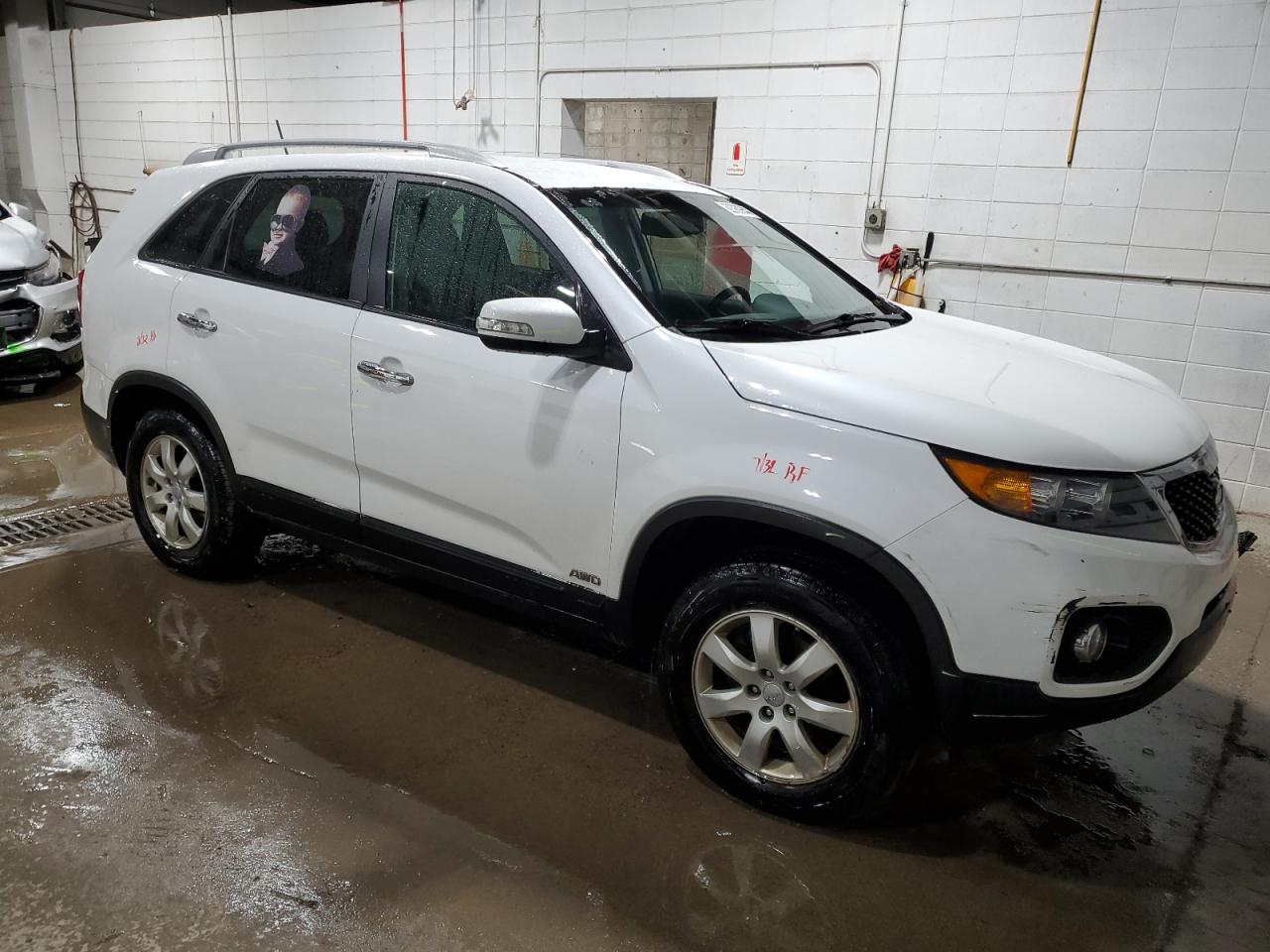2012 KIA Sorento VIN 5XYKTCA64CG301745 Copart auction photo, vandalism / front end damage thumbnail 4