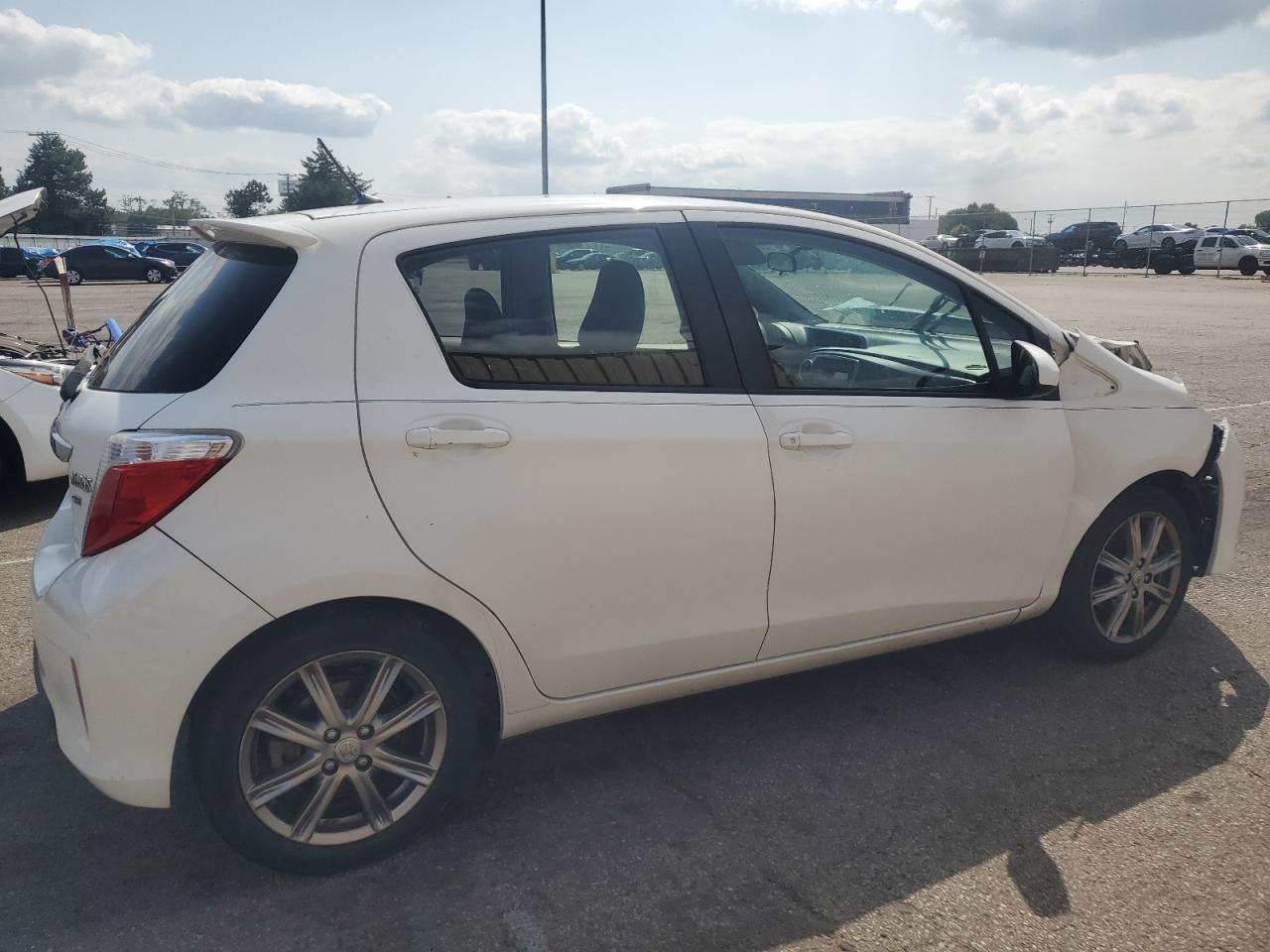 2012 Toyota Yaris VIN JTDKTUD39CD514115 Copart auction photo, front end damage thumbnail 3